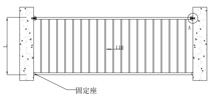 護窗欄桿分解圖